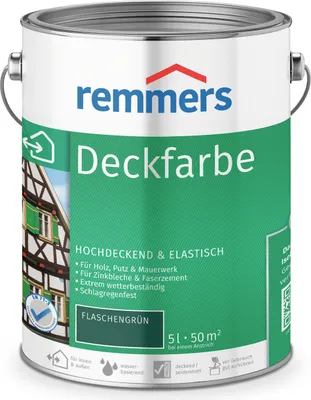 Produktbild von Remmers Deckfarbe flaschengrün 5 l, Holzlack