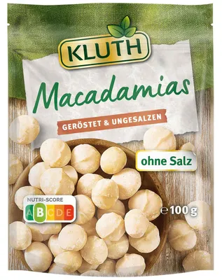 Immagine prodotto di Kluth macadamias tostati e non salati snack croccante 100g