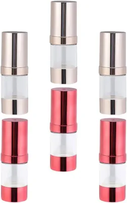 Produktbild von 6 Kosmetikflaschen mit Pumpe für Lotionen und Reisen