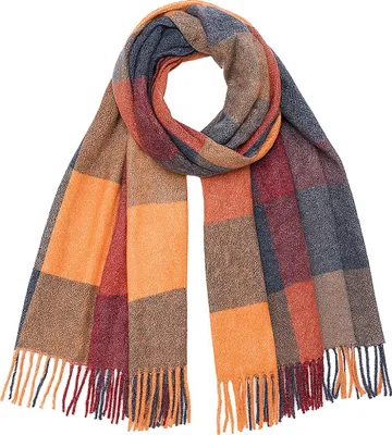 Produktbild von Faera Trendiger Kaschmir-Schal Warmes Herbstaccessoire Größe One Size