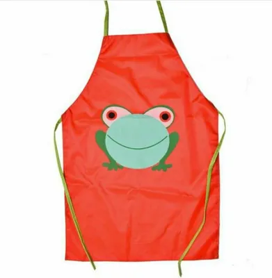 Produktbild von Jumada's - Küchenschürze - Malschürze - Messschürze - Frosch - Leicht zu waschen - Orange
