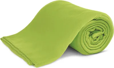 Produktbild von KiGATEX Polar-Fleecedecke ca. 130x160 cm ca. 420g pflegeleicht mit Zierstichrand und Antipilling Farbe lemon