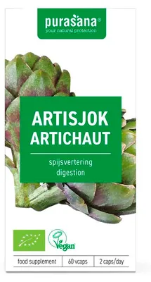 Produktbild von Purasana Artischockenextrakt 300 mg (60 vegetarische Kapseln)