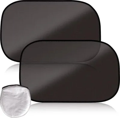 Zdjęcie produktu dla Osłona przeciwsłoneczna 50 x 31 cm, ochrona przed promieniowaniem UV, zaciemniająca, zestaw 2 sztuk, do samochodu
