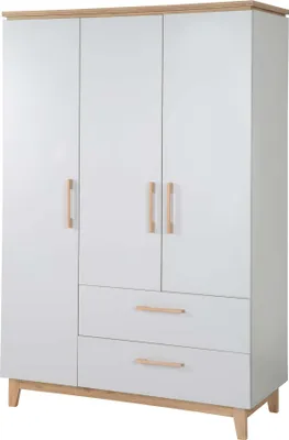 Produktbild von roba Kleiderschrank 'Caro', 3 Türen, 2 Schubladen, mit Soft Close-Technik, Drehtürenschrank, Möbel