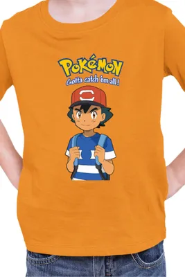 Immagine prodotto di Maglietta per bambini Japan Manga Anime Comics Pokemon 016, , Orange