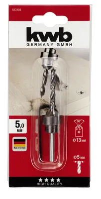 Immagine prodotto di kwb 513106 Set di punte elicoidali per muratura 3 pezzi 6 mm 1 pz