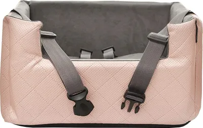 Produktbild von Hundesitz Autositze Autokörbchen Hundeautositz Autositz für Hunde Kunstleder Lux Rosa Metallic M