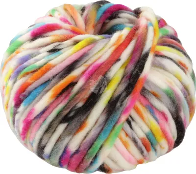 Produktbild von Lana Grossa - Confetti 0206 weiß pink fuchsia rost braun blautürkis grün lila dunkeloliv dunkelgrau schwarz