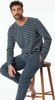Immagine prodotto di Pigiama lungo Schiesser uomo jeans blu 54