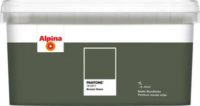 Produktbild von Alpina Wandfarbe Pantone 18-0317 bronze green 1l