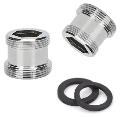 Immagine prodotto di 2 adattatori per rubinetto con filtro per l'acqua - filettatura M22-M19