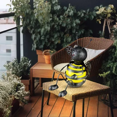 Produktbild von LED Solarleuchte, Außen, Biene, gelb, schwarz, H 25 cm