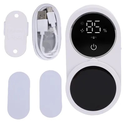 Image de Nettoyeur et support de brosses à dents à fixer au mur (avec charge sans fil), doté d'un couvercle automatique pour le nettoyage et le séchage – idéal pour la salle de bain, couleur blanche
