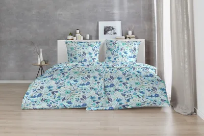Produktbild von Bettwäsche Winter Biber Feinbiber Baumwolle 135x200 + 80x80 cm Größe: 2 teilig Design: 172124-035