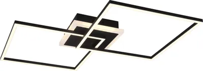 Image de Plafonnier LED ARRIBO 29 W, 3000 K, 3250 lm, métal noir et blanc, dimensions : 8 x 61 x 61 cm, IP20, RL