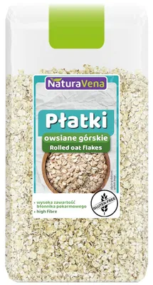 PŁATKI OWSIANE GÓRSKIE BEZGLUTENOWE 300 g - NATURAVENA
