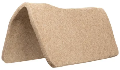 Wolmix-Filz Sattelpad 30" x 30", Western, Stoßdämpfung, Braun