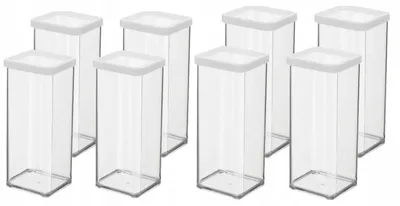 Produktbild von Rotho Loft 1,5L Vorratsdosen-Set 8 Stück Trockenwaren