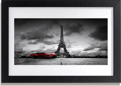 Produktbild von Bild 30x20 MDF-Rahmen Wandkunst Paris Eiffelturm Blick