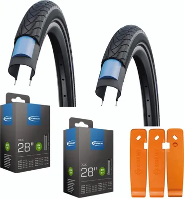 Produktbild von Schwalbe 2 x Reifen Drahtreifen MARATHON PLUS 28x1.50 Zoll 40-622 Reflex E-50...