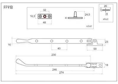 Produktbild von Fensteröffnungsbegrenzer 254 mm schwarz Kindersicherung