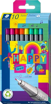 Immagine prodotto di Staedtler Fineliner triplus 10ST Happy