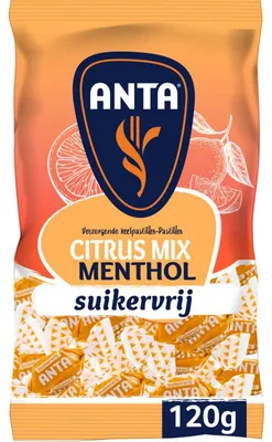 Image de Anta Citrus Mix Menthol Suikervrij Bonbons 120g – rafraîchissement sans sucre
