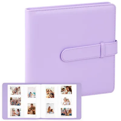 Produktbild von Fotoalbum für Instax Mini & Polaroid Fotos mit 360 Fächern in Lila