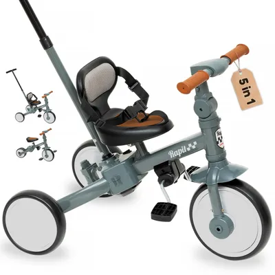 Immagine prodotto di Interbaby Baby bike con catarifrangente regolabile - 5in1 grigio