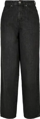 Produktbild von Urban Classics Ladies - Wide Leg Cropped Denim Jeans - W26