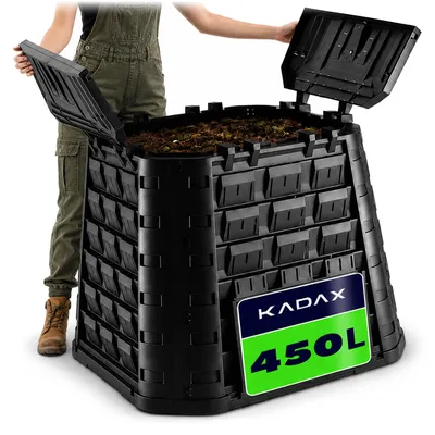 Produktbild von KADAX Modularer Gartenkomposter Ganzjährig frostbeständiger Düngertank 450L