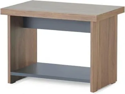 Produktbild von Schwarz-Braune Büro Wartezimmer Möbel 2-Sitzer Holz Couchtisch Sessel