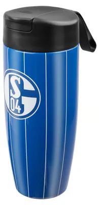 Produktbild von FC Schalke 04 Thermobecher blau, weiß STK