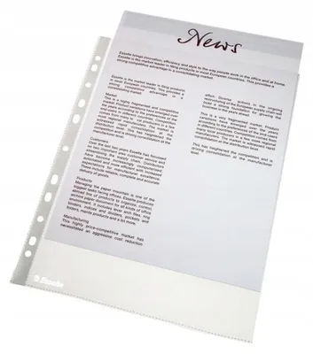 Produktbild von Esselte Dokumentenhüllen A4 genarbt 100er Pack Büro