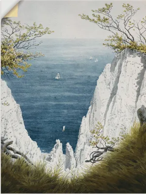 Produktbild von ARTland Wandbild, selbstklebend Kreidefelsen auf Rügen, um 1826 Größe: 45x60 cm
