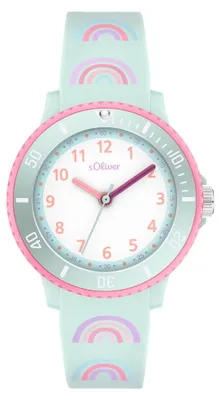 Produktbild von s.Oliver Uhr Kinder-Armbanduhr Silikon Kids Mädchen Silikon SO-4501-PQ