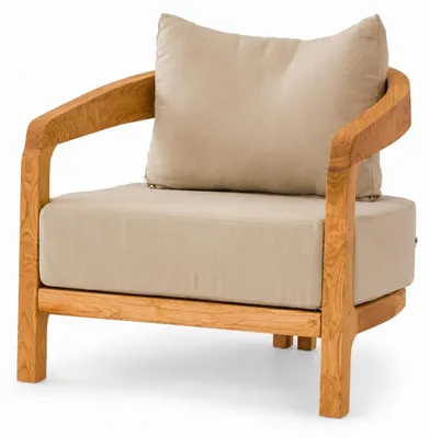 Produktbild von Gartenlounge Set 3-Sitzer Sofa Sessel Beige Kissen Modern Komfort