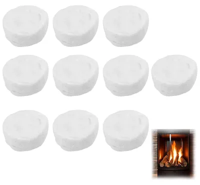 Immagine prodotto di TRANKIELO® - 10 pezzi di lana Vetroceramica – Resistente al calore, ideale per stufe a bioetanolo – Perfetta per uso interno
