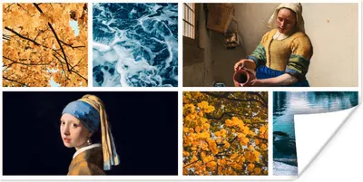 Produktbild von MuchoWow® Poster Vermeer - Mädchen mit Perlenohrring - Milchmädchen 120x60 cm - Bild