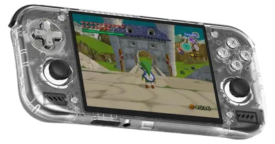 Immagine prodotto di Console portatile per videogiochi, schermo AMOLED da 4,5 pollici, 12 GB di RAM, 128 GB di memoria interna, sistema operativo Android 13