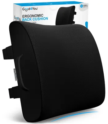 Produktbild von Good4You Ergonomisches Lendenkissen - Auto & Büro – Rückenstütze - Lendenstütze - Rückenschmerzen Kissen