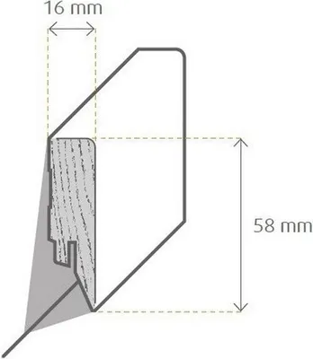 Produktbild von Sockelleiste / Fußleiste / Bodenleiste Mortara-2 (72235) - Gletscherweiß