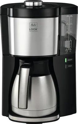 Produktbild von Melitta 1025-16, Filterkaffeemaschine, 1,25 l, 1080 W, Schwarz, Silber