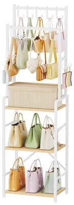 Taschenorganizer mit 10 J-Haken und 6 S-Haken, 41x29x151 cm