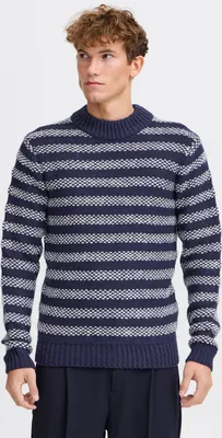 Produktbild von Casual Friday CFKarl Herren Strickpullover Grobstrick Pullover mit Rippkragen Rippbündchen Regular fit