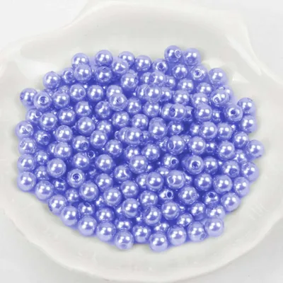 Immagine prodotto di Perline di cera circa 200 pezzi, 6 mm, blu chiaro