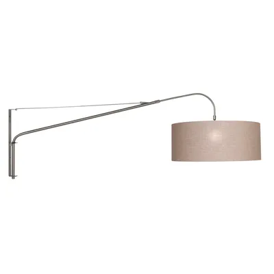 Image de Steinhauer - applique murale - Elegant Classy - acier - métal tissu - lampe d'ambiance - E27 - 9329ST