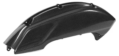 Image de Cache de filtre à air pour moto, style fibre de carbone, protecteur de prise d'air moteur pour NMAX 125 155, modèles de 2020 à 2024