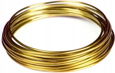 Immagine prodotto di Aliga, filo di alluminio liscio 1,25 mm x 5 m, oro